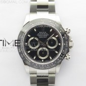 Noob공장 롤렉스 세라믹 데이토나 블랙다이얼 브레이슬릿 눕 Daytona 116500LN Noob 904L 1:1 Best Edition Black Dial on 904L SS Bracelet SA4130