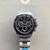 QF공장 롤렉스 세라믹 데이토나 스틸 블랙다이얼 브레이슬릿 Daytona 116520 QF 1:1 Best Edition Black Dial on SS Bracelet SA4130