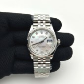 Clean공장 롤렉스 데이저스트 36 스틸 자개다이얼 텐포인트인덱스 플루티드베젤 쥬빌레브레이슬릿 DateJust 36 126234 Clean 1:1 Best Edition 904L Steel White MOP Diamonds Dial on Jubilee Bracelet VR3235 클린공장