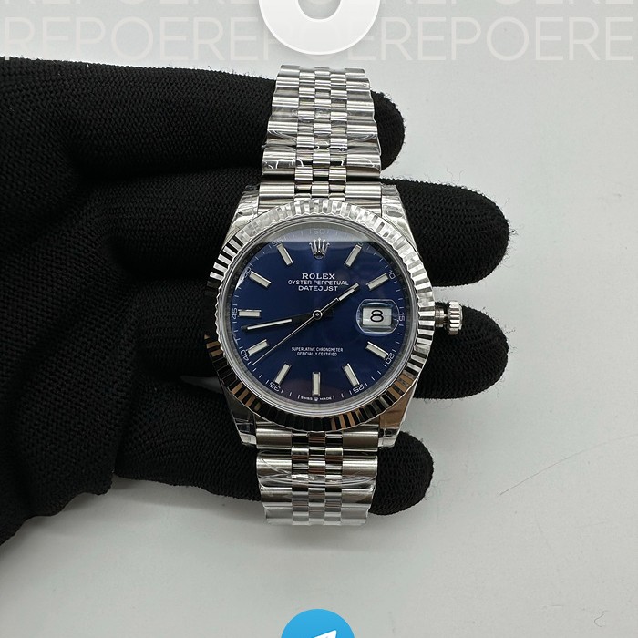VS공장 롤렉스 데이저스트 41 블루다이얼 3235 DateJust 41 126330 904L SS VSF 1:1 Best Edition Blue Dial on Oyster Bracelet VS3235