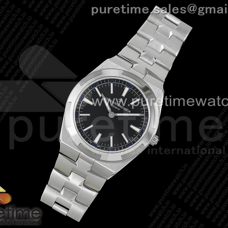 V8F공장 오버시즈 블랙다이얼 Overseas Ultra-Thin 2000V V8F Best Edition Black Dial on SS Bracelet A1120