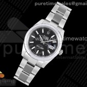 VS공장 롤렉스 데이저스트 41 블랙다이얼 플루티드베젤 오이스터브레이슬릿 3235 DateJust 41 126334 904L SS VSF 1:1 Best Edition Black Dial on Oyster Bracelet VS3235