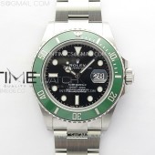 C+공장 롤렉스 서브마리너 41 신형 그린 스타벅스 브레이슬릿 Submariner 126610 LV Green Ceramic Bezel 904L Steel C+F 1:1 Best Edition Black Dial On 904L Bracelet VR3235 씨플러스