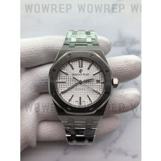 JF공장 V5 오데마피게 로얄오크 15450 Cal.3120 Audemars Piguet Royal Oak 15450 스틸 화이트다이얼 브레이슬릿