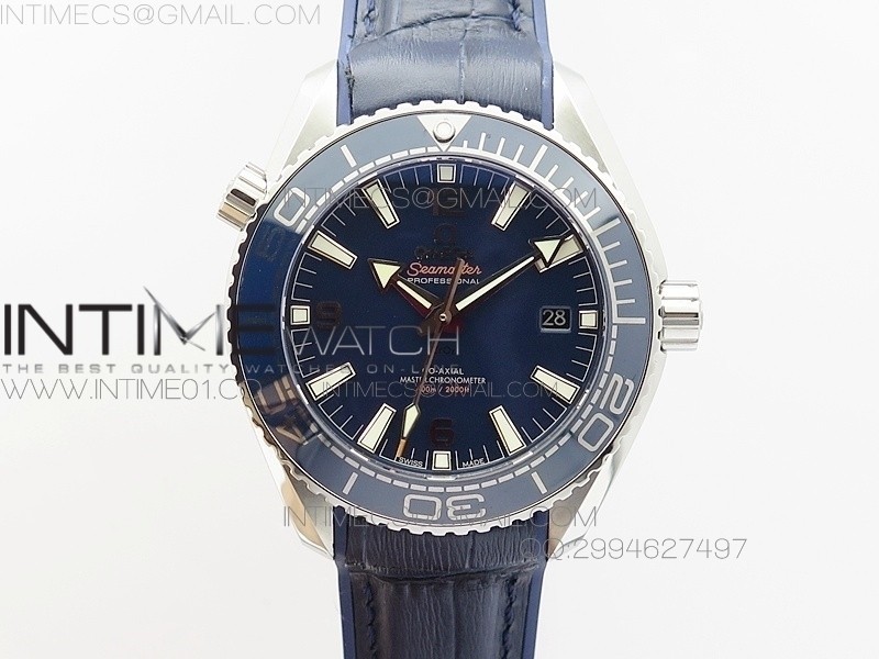 OM공장 오메가 플래닛오션 2016 청판 Omega Planet-Ocean 2016 Blue Dial 가죽줄