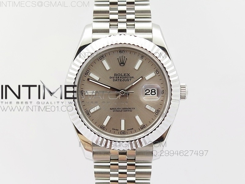 BP공장 V2 롤렉스 데이저스트2 스틸 그레이다이얼 바인덱스 Rolex DateJust2 SS&Gray Dial Bar Index 신형브레스렛