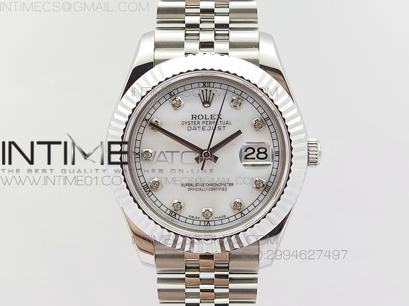 BP공장 V2 롤렉스 데이저스트2 스틸 화이트 자개다이얼 다이아인덱스 Rolex DateJust2 SS&White MOP Dial Diamond Index 신형브레스렛