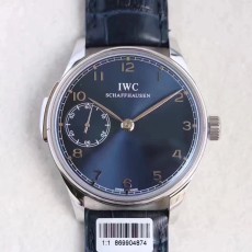 YL공장 IWC 포르투기저 수동 IW5242 IWC Portuguese Self-Winding Movement A.95290데코 스틸 블루다이얼 가죽줄