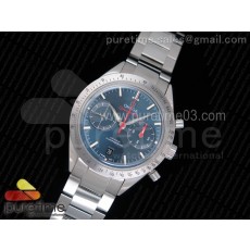 OM공장 오메가 스피드마스터 Speedmaster '57 Co-Axial Blue Dial on SS Bracelet A9300