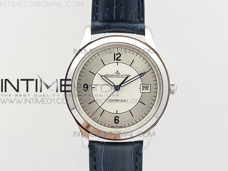 ZF공장 예거르쿨트르 마스터 그랜드울트라씬 1548530 스틸 화이트다이얼 MASTER GRANDE ULTRA THIN 1548530 SS  WHITE DIAL ON BLACK LEATHER STRAP A899/1