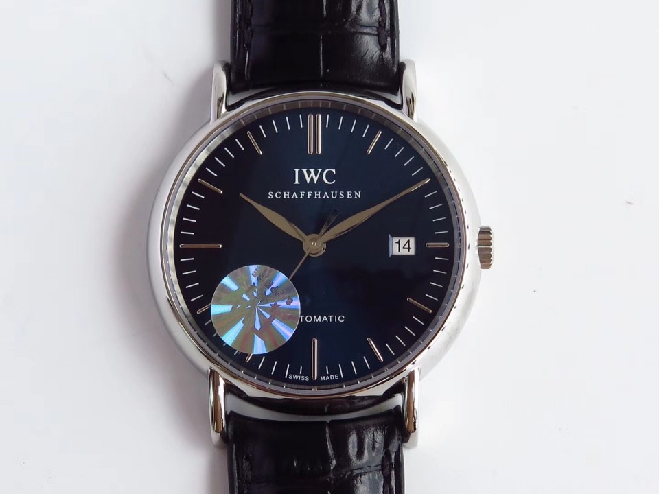 TW공장 IWC 포르토피노 IW3563 스틸 블루다이얼 가죽스트랩