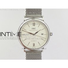 MK공장 V3 IWC 포르토피노 IW356501 스틸 화이트다이얼 브레이슬릿 PORTOFINO IW356501 SS WHITE DIAL ON SS BRACELET MIYOTA 9015