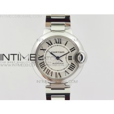 AF공장 까르띠에 발롱블루 33MM 스틸 화이트다이얼 브레이슬릿 BALLON BLEU 33MM SS WHITE TEXTURED DIAL ON SS BRACELET CAL.076