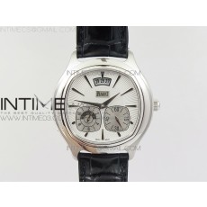 TW공장 피아제 블랙타이 스틸 화이트다이얼 가죽스트랩 BLACK-TIE SS WHITE DIAL ON BLACK LEATHER STRAP CAL.850P