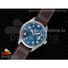 MK공장 v2 IWC 파일럿 마크17 어린왕자에디션 블루다이얼 브라운 가죽스트랩 Mark XVII IW327004 Le Petit Prince Blue Dial on Brown Leather Strap MIYOTA 9015