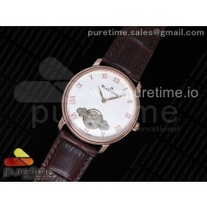 블랑팡 르 브라쉬스 까루셀 에로틱 타임피스 로즈골드 화이트다이얼 가죽스트랩 Le Brassus Carrousel Erotic Timepiece RG White Dial on Brown Leather Strap A23J