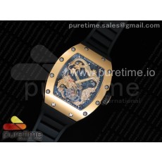 tw공장 리차드밀 RM057 투어빌론 옐로우골드 드래곤다이얼 블랙러버스트랩 RM057 Tourbillon YG Dragon Dial on Black Rubber Strap