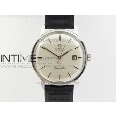 TW공장 오메가 씨마스터 30 1962 데이트 스틸 화이트다이얼 실버인덱스 가죽스트랩 SEAMASTER 30 1962 DATE SS WHITE DIAL SILVER MARKERS ON BLACK LEATHER STRAP MIYOTA 8215