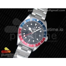 TW공장 튜더 904L 블랙베이 GMT 펩시 스틸 블랙다이얼 펩시인서트 브레이슬릿 Black Bay GMT Pepsi Blue/Red Bezel  SS Bracelet A2836