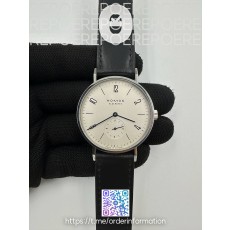 GP공장 노모스 탕겐테 TANGENTE SS CASE WHITE NUMBER MARKERS ON LEATHER ASIAN 2813