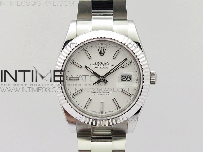 BP공장 2813무브 롤렉스 데이저스트2 41 스틸 화이트다이얼 오이스터브레이슬릿 DATEJUST II 126334 41MM SS WHITE DIAL STICKS MAKERS ON OYSTER BRACELET