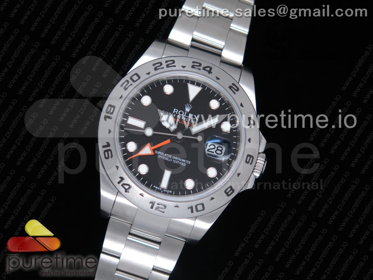 JF공장 V3 롤렉스 익스플로러2 Explorer II 42mm 216570  Black Dial on SS Bracelet A2836 V3