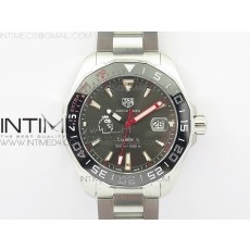 GS공장 태그호이어 아쿠아레이서 칼리버 43MM 타임키퍼 스틸 그레이다이얼 브레이슬릿 AQUARACER CALIBRE 43MM TIMEKEEPER CERAMIC BEZEL SS GSF 1:1 BEST EDITION GRAY DIAL ON SS BRACELETA2824