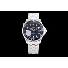 KM공장 오메가 씨마스터 다이버300 스틸 블랙 브레이슬릿 Seamaster 300M Chronometer SS Black on SS Bracelet