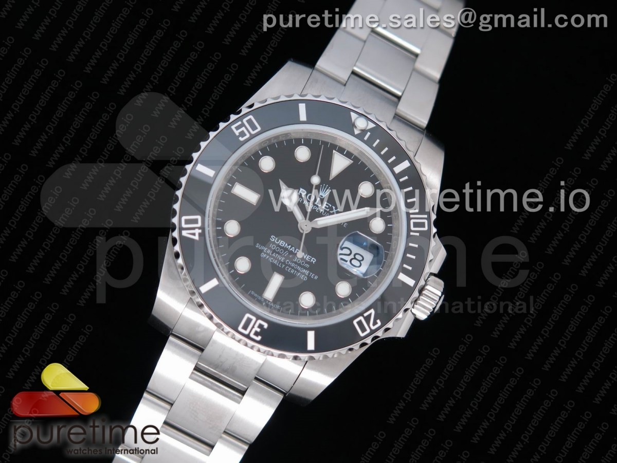 NAIL공장 롤렉스 서브마리너 블랙 Submariner 116610 LN Black Ceramic 904L on SS Bracelet SA3135