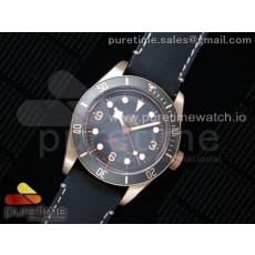 ZF공장 튜더 헤리티지 블랙베이 43 브론조 그레이 가죽스트랩 Heritage Black Bay Bronze Gray on Leather Strap A2824