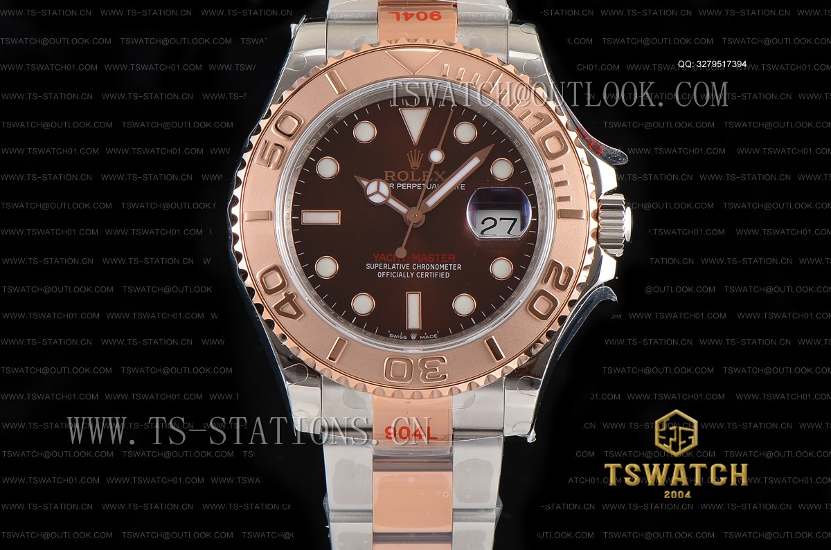 GM공장 롤렉스 요트마스터 로즈골드 콤비 브라운다이얼 브레이슬릿 Yacht-Master GMF 1:1 904 Steel RG Super Clone SA3235