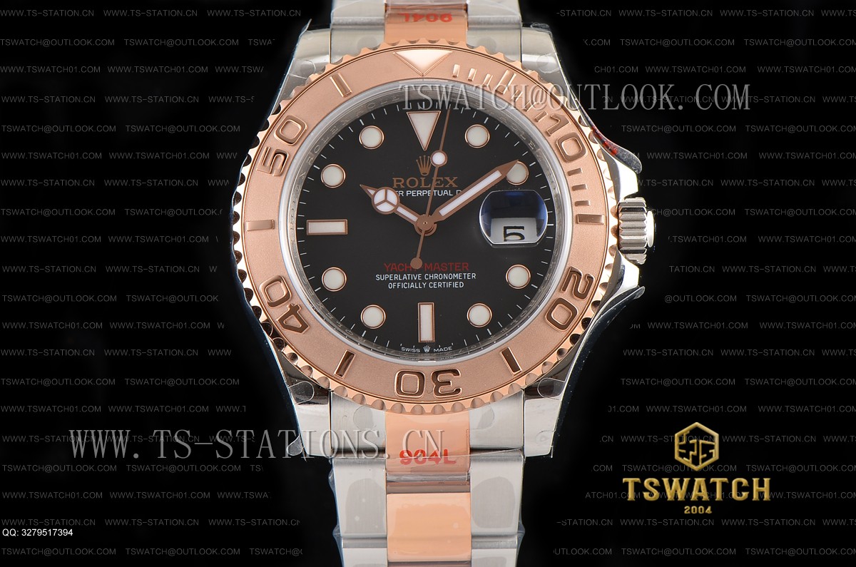 GM공장 롤렉스 요트마스터 로골콤비 블랙다이얼 브레이슬릿 Yacht-Master GMF 1:1 904 Steel RG Super Clone SA3235