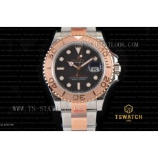 GM공장 롤렉스 요트마스터 로골콤비 블랙다이얼 브레이슬릿 Yacht-Master GMF 1:1 904 Steel RG Super Clone SA3235