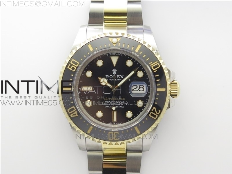 BP공장 롤렉스 씨드웰러 흑콤 SEA-DWELLER TWO TONE SS/YG 126603 904L SS/YG CASE AND BRACELET A2824