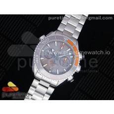 OM공장 V3 오메가 씨마스터 플래닛오션 마스터 크로노미터 그레이다이얼 브레이슬릿 Planet Ocean Master Chronometer SS Gray Polished Bezel Gray Dial on SS Bracelet A9900 V3