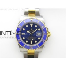 D1공장 롤렉스 서브마리너 청콤 포금 Submariner 116613 LB SS/YG Blue 18K Wrapped gold SS/YG Case and Bracelet A2824