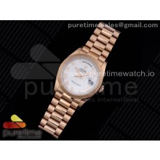 EW공장 데이데이트 36MM 로골 화이트다이얼 브레이슬릿 Day-Date 36 RG 128235 White Dial Roman Markers on President Bracelet A3255