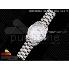 GM공장 롤렉스 데이저스트 31 화이트다이얼 브레이슬릿 DateJust 31 Ladies 278289 GMF 316L Steel White Dial Diamonds Markers on President Syle Bracelet