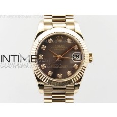 BP공장 롤렉스 데이저스트 31 로즈골드금통 자개다이얼 브레이슬릿2813 Datejust 31mm 278275 RG MOP Black Crystal Markers Dial on RG President Bracelet