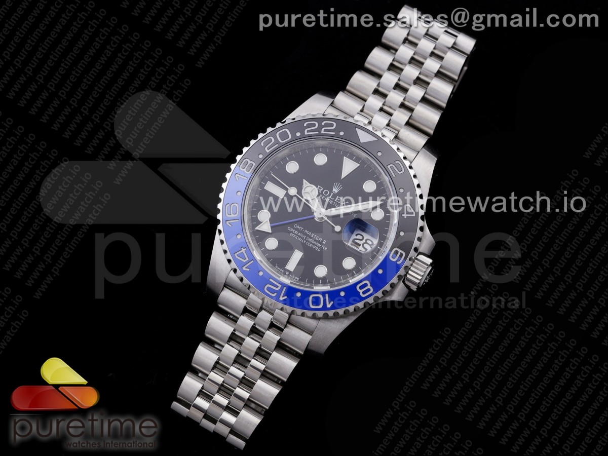 V9공장 GMT 배트맨 블랙다이얼 3285 GMT-Master II 126710 BLNR Black/Blue Ceramic 904L Steel SA3285 CHS