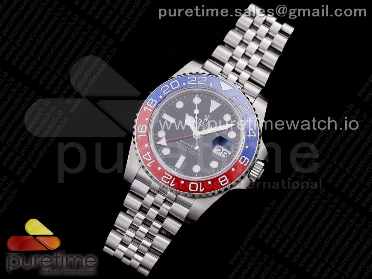 GM공장 V3 젬티 펩시 블랙다이얼 3285 GMT-Master II 126710 BLRO Red/Blue Pepsi Ceramic 904L Steel SA3285 CHS V3