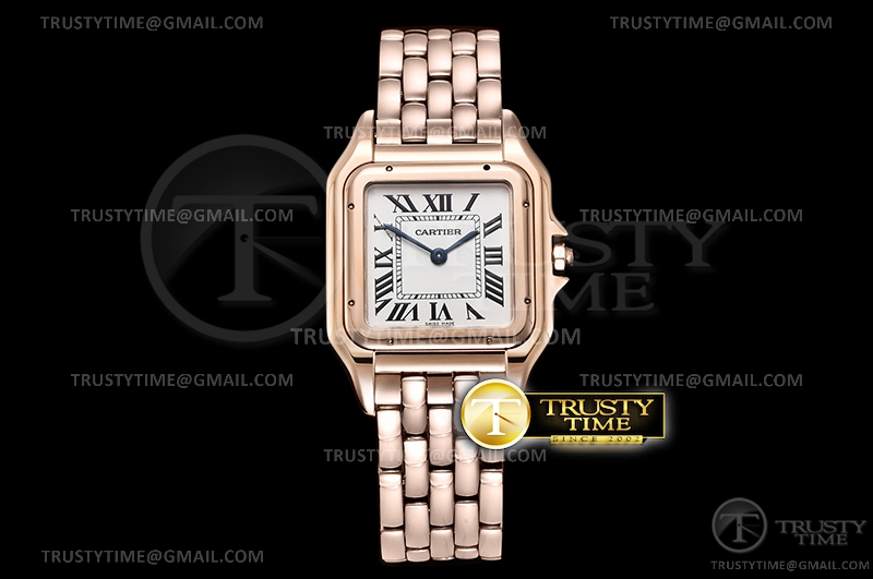 KOR공장 까르띠에 팬더 로즈골드 금통 화이트다이얼 Panthere De Cartier Ladies RG/RG Wht KOR Swiss Quartz