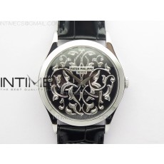 FL공장 클래식 5088 인그레이브드가죽스트랩 Classic 5088 100P Engraved Case Engraved Dial on Black Leather strap Cal.240