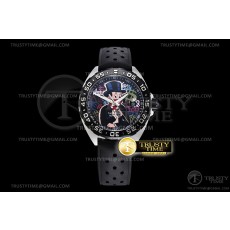 XT공장 포뮬러1 알렉모노폴리 러버 쿼츠 Tag Heuer Formula 1 Alec SE SS/RU Black XTF Swiss Qtz