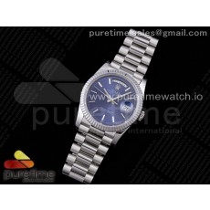 GM공장 데이데이트 36 블루다이얼 2836 Day Date 36 128239 GMF 1:1 Best Edition 904L Steel Blue Dial Stick Markers on Bracelet A2836