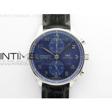 ZF공장 V3 포르투기저 블루다이얼 가죽스트랩 Portuguese IW371606 ZF V3 1:1 Best Edition SS Blue Dial on Black Leather Strap A96355