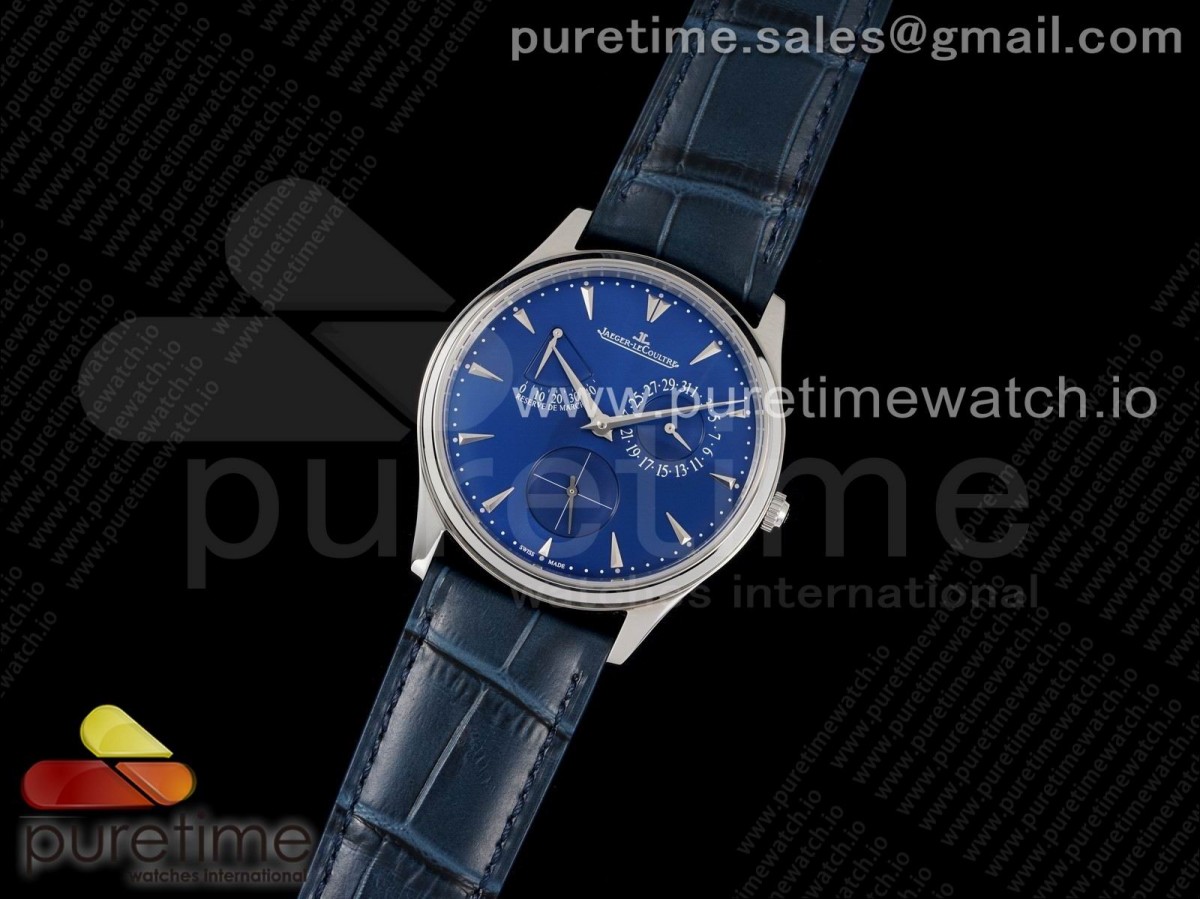 ZF공장 V3 마르쉐 블루다이얼 가죽스트랩 Master Ultra Thin Réserve de Marche SS ZF 1:1 Best Edition Blue Dial on Blue Leather Strap A938 V3