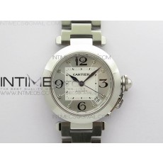 V9공장 파샤 35미리 실버다이얼 Pasha W31074M7 35mm SS V9F Best Edition Silver Dial on SS Bracelet A2892 to Cal.049