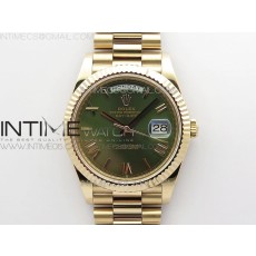 BP공장 롤렉스 데이데이트 40미리 로골 그린다이얼 2836 Day-Date 40mm 228239 BP New Dial Version 904 RG Green Roman Markers Dial on RG President Bracelet A2836