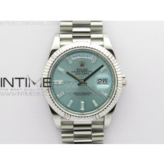 BP공장 롤렉스 데이데이트 40미리 아이스블루다이얼 2836 Day-Date 40mm 228239 BP New Dial Version 904 SS Ice Blue T Crystal Markers Dial on SS President Bracelet A2836